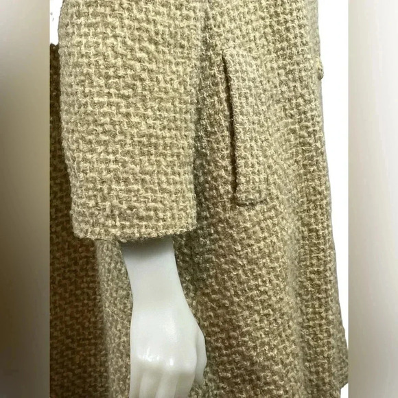 Vintage Custom Cloak Toronto Irish Tweed  Beige Button Jacket - Picture 8 of 11
